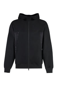 Terry Cotton full zip hoodie